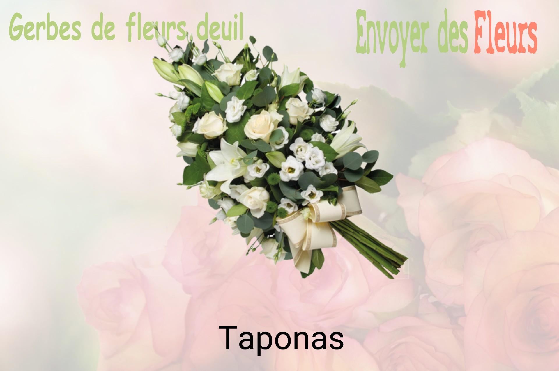 Gerbe de fleurs de deuil livrée à Taponas